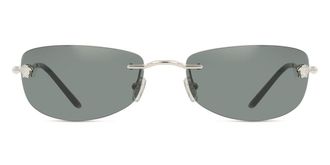 Versace VE2279 100087 Mens Sunglasses Silver Size 60