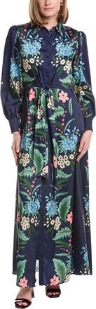 Julia Jordan Satin Twill Maxi Shirtdress