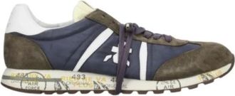 Premiata Sneakers, male, Multicolor, 10 UK, Lucy Lace-Up Trainers in Suede and Fabric