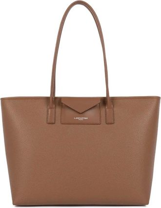 Lancaster Tote Bags, female, Brown, Size: ONE SIZE Maya Double KBA