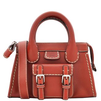 Chlo&eacute; Ladies Sepia Brown Edith Top Handle Bag