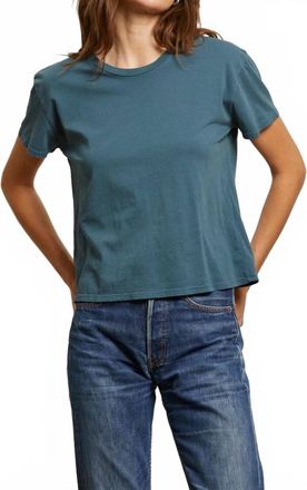 perfectwhitetee Harley Boxy Crew Tee In Slate