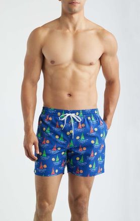 Chubbies Come Sail Away 5.5-Inch Swim Trunks in Bright Blue at Nordstrom, Size Xx-Large