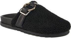 J/Slides Rosie Faux Shearling Mule in Black at Nordstrom Rack, Size 9.5