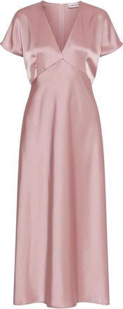 Marella Falange Midi Jurk - Dames - Casual kleedjes - Roze - XS - Kleedjes