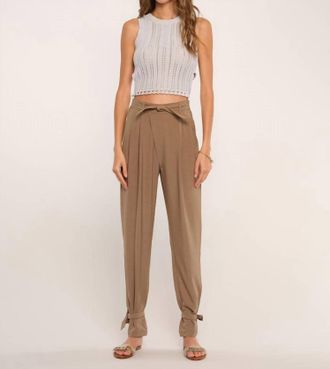 Heartloom Declan High Rise Pant In Taupe