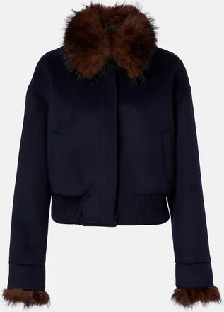 Self Portrait Chaqueta con teddy