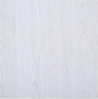 vidaXL Listoni per Pavimenti Autoadesivi in pvc 5,11 m&sup2; Bianchi - Vidaxl