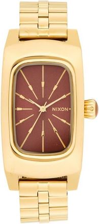 Nixon Frankie Bracelet Watch, 24mm in Mid Century/gold/cognac at Nordstrom