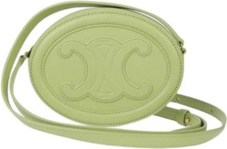 Celine Pre-owned Cross Body Bags, female, Green, Size: ONE SIZE Pre-owned Leather celine-bags