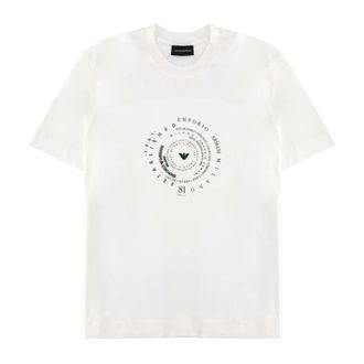 Emporio Armani T-Shirts, male, White, Size: S T-shirt