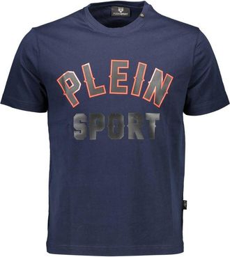 Plein Sport Blue Cotton Men Mens T-Shirt