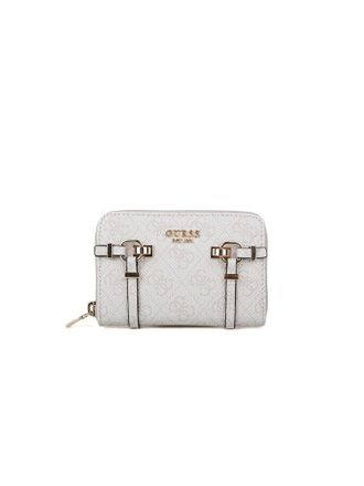 Guess Logo Zip-Around Wallet - Beige