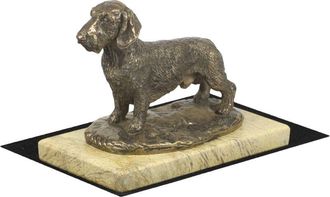 OEM Teckel De Pelo Duro - Estatuilla De Perro, Figura De Silueta De Perro, Trofeo Para Una Exposici&oacute;n De Perros De Art-dog