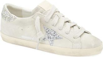 Golden Goose Super-Star Low Top Sneaker in Beige/Silver/Platinum at Nordstrom, Size 12Us