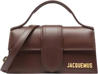 Jacquemus Le Bambino Small Flap Bag - Dames - Handtassen - Bruin - ONE Size - Katoen - Tassen