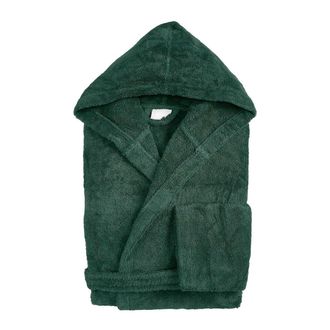 Biancoperla ELISA Bathrobe with hood, Green