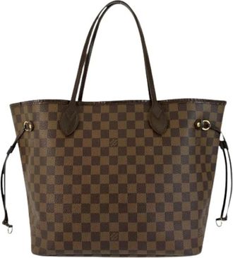 Louis Vuitton Pre-owned Tote Bags, female, Brown, Size: ONE SIZE Pre-owned Neverfull Damier Tote Bag