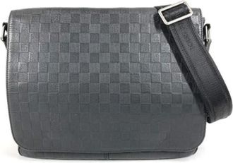 Louis Vuitton Pre-owned N41284 Messenger Bag - Dames - Vintage Schoudertas - Zwart - ONE Size - Leer - Vintage
