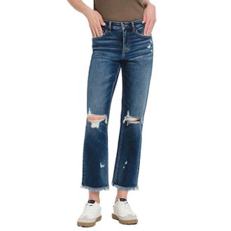 Flying Monkey Ankle Straight Leg Jeans In Integrated Wash