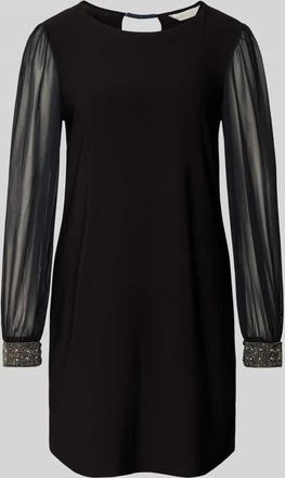 Apricot Minikleid mit Rundhalsausschnitt in Black, Größe XL