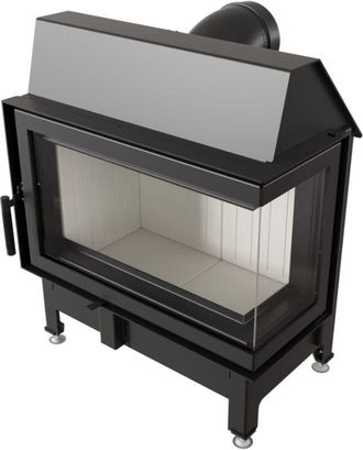 Kratki Kratki - Bricosol Chimenea De Le&ntilde;a De Acero Zibi Derecha 11 Kw &Oslash; 180