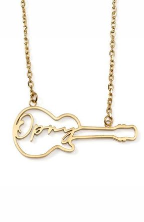 Cufflinks Inc. Mens Grand Ole Opry Guitar Pendant Necklace in Gold at Nordstrom