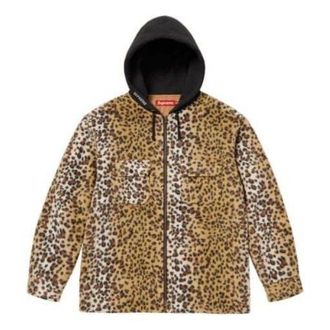 SUPREME FW23 FW23 Week11 Fleece Zip Up Hoodie Brown SUP-FW23-185