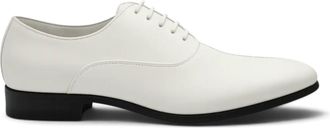 Infinity Leather Heren Witte Formele Patent PU Leren Oxford Schoenen - M64340
