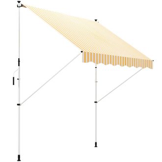 OUTSUNNY Toldo manual retr&aacute;ctil 300x150x280 cm naranja