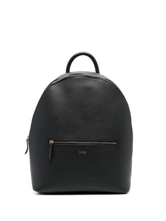 BOSS leather backpack - women - Calf Leather/Polyester/Polyester - One Size - Black