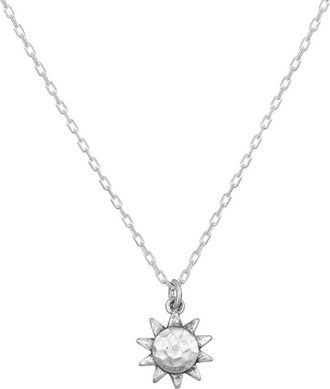 Satya Jewelry Here Comes the Sun Silver Necklace