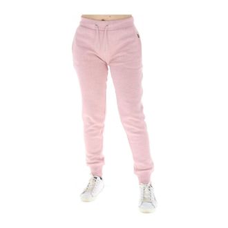Superdry Roze Bedrukte Broek Herfst/Winter - Dames - Sweatpants - Roze - XS - Katoen - Broeken