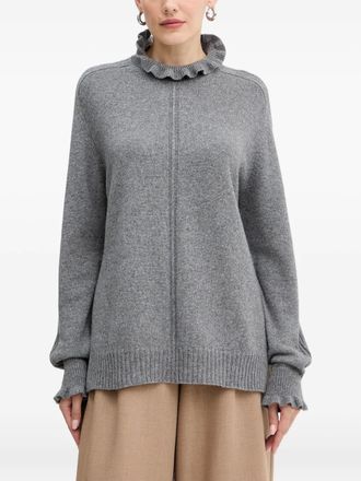 Twin-Set cashmere-blend jumper - women - Wool/Cashmere/Polyamide/Viscose - L - Grey