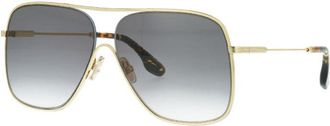 Victoria Beckham Sunglasses Aviator Full Rim, Havana Frame And Smoke Gradient Lens Vb132S214