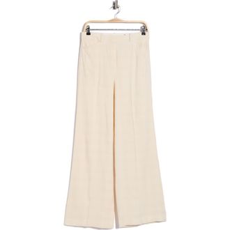 Theory Terena Linen Blend Pants in Beige Multi at Nordstrom Rack, Size 10
