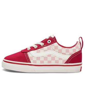 Vans (TD) Vans Ward Slip-On Shoes Checkerboard Red VN0A5KY8RDP