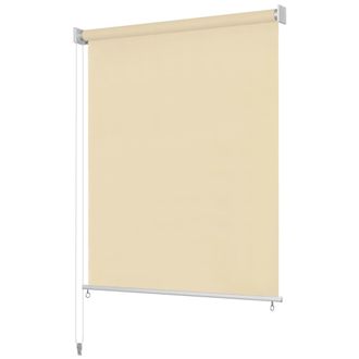 vidaXL Persiana Enrollable De Exterior 105(ancho)x140(alto)cm Color Crema Vidaxl