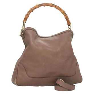 Gucci Pre-owned Leather gucci-bags - Dames - Vintage Handtas - Roze - ONE Size - Leer - Vintage