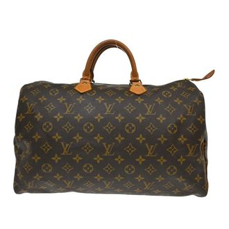 Louis Vuitton Speedy Handbag Monogram Canvas Brown Canvas Handbag (Pre-Owned)