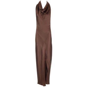Loewe Dames, Jurken, Bruin, Maat: XS