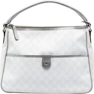 Gucci Pre-owned Vintage Schoudertas - Dames - Vintage Schoudertas - Wit - ONE Size - Leer - Vintage