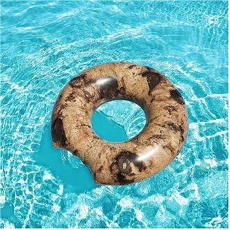 Trade Shop Trade Shop - Salvagente Ciambella Grafica Biscotto Cookie Galleggiante Gonfiabile 107 Cm 016163