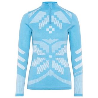 Kari Traa Faith Half Zip Merinounterw&auml;sche f&uuml;r Damen | blau
