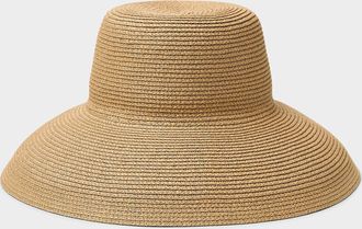 Simons Womens Wide brim minimalist Cloche Hat