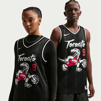 Nike RJ Barrett Toronto Raptors City Edition Nike Mens NBA Swingman Jersey in Black | HM5997-012