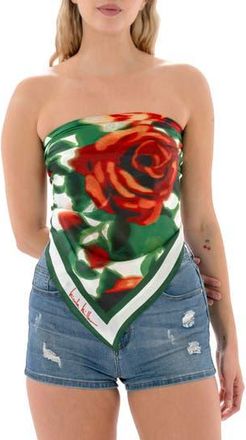 Nicole Miller Floral Square Scarf in Green at Nordstrom Rack