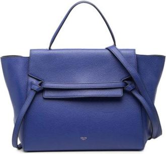 Celine Pre-owned Leather celine-bags - Dames - Vintage Handtas - Blauw - ONE Size - Vintage