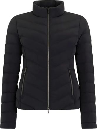 Moose Knuckles Elora donsjack met rits - Zwart