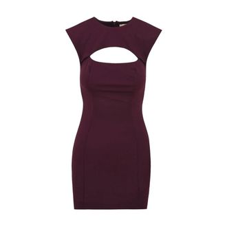 Aniye By Kleedjes, Dames, Bruin, S, Polyester, Mini Jurk in Rouge Noir